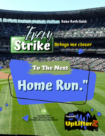 Babe Ruth Poster - Strike to Home Run